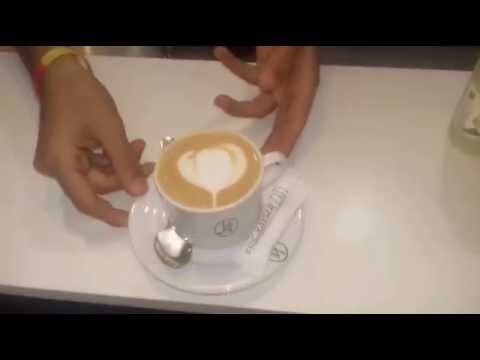 Barista  .. Shehine .... Coffee Art latte