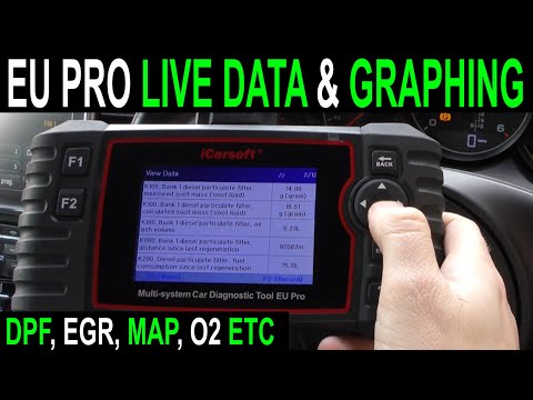 EU Pro Car Live Data & Graphing iCarsoft DPF, EGR, Coolant Exhaust temp etc
