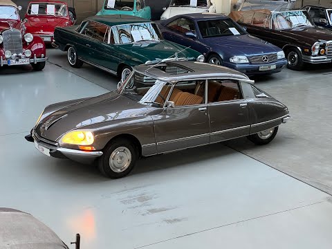 Rundgang Citroën DS 23 I E  Pallas mit originalem Schiebedach, 1973