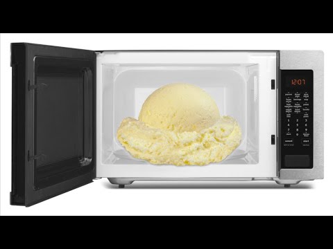 how to microwave ice cream