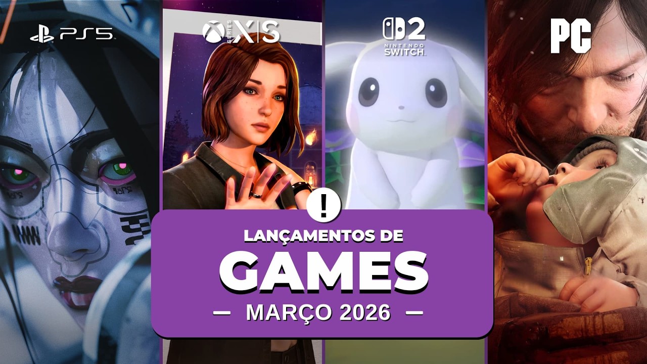 Lançamentos de jogos em março de 2026: Pokémon, Crimson Desert e mais