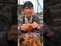 Chinese Fisherman Seafood Mukbang Cooking And Eating Fresh Caught Big Crab And Small Octopus