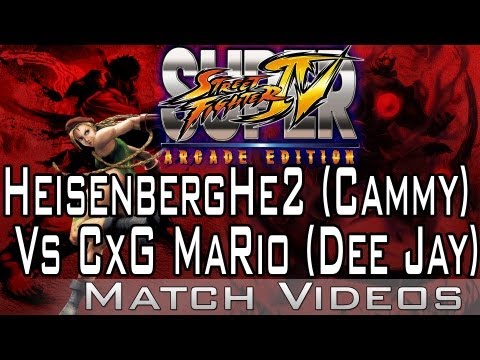 HeisenbergHe2 (Cammy) Vs CxG MaRio (Dee Jay) SSF4 AE 2012 1080p HD Super Street Fighter 4