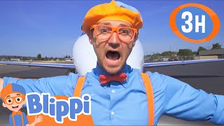 Blippi Learns About Planes at the Museum of Flight! | 3 HOURS OF BLIPPI TOYS!