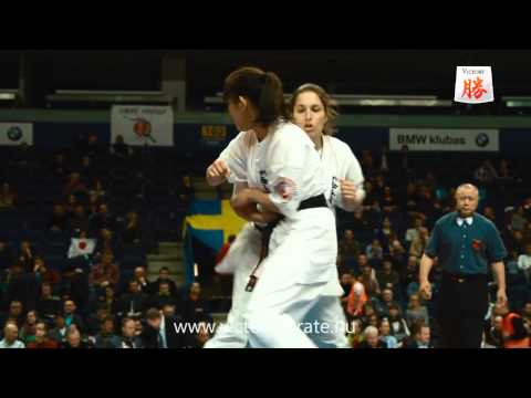 Csenge Szepesi vs Mami Hasegawa - Karate World Cup Vilnius 2013