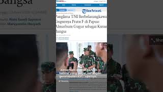 Panglima TNI Sampaikan Bela Sungkawa atas Gugurnya Pratu F Akibat Penyerangan oleh KST di Nduga