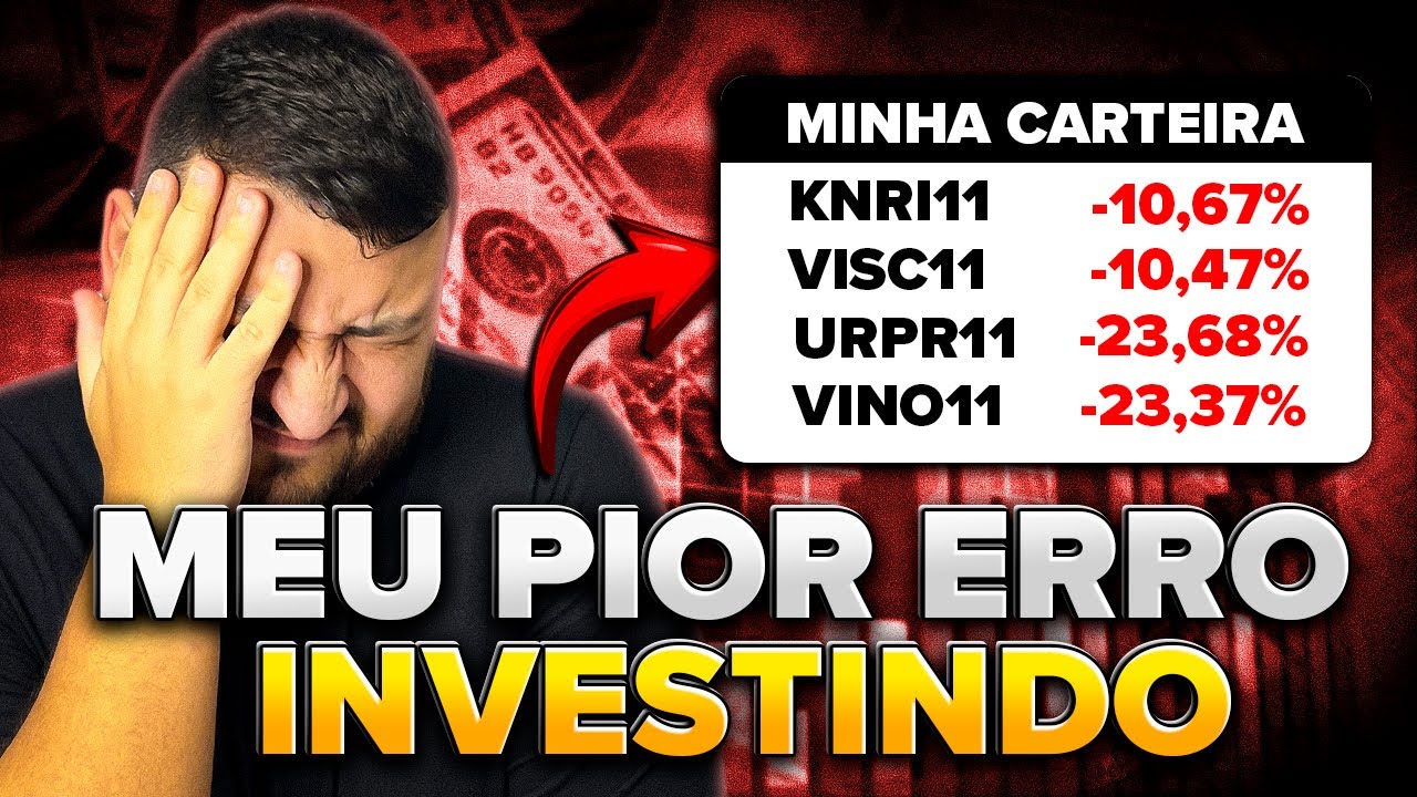 Faça isso se sua Carteira de FIIS estiver NEGATIVA! 6 ERROS que todo INICIANTE comete!