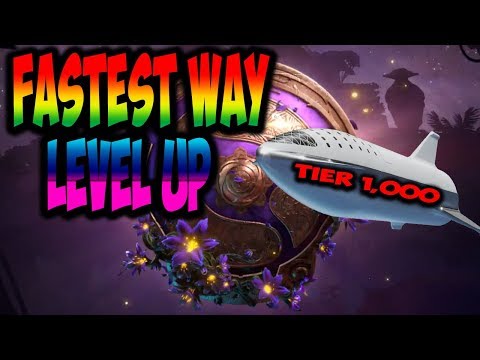 Ti9 Battle pass - Fastest Way to Level Up! No Buying Levels!