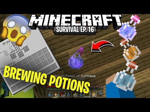 BREWING POTIONS! | Let's Play MINECRAFT Survival | EP. 16