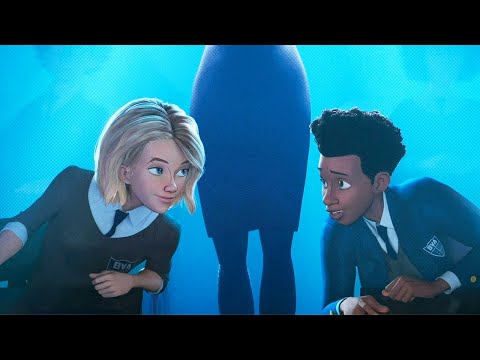 Miles Meets Gwen For The First Time - Spider-Man: Into the Spider-Verse (2018) Movie Clip HD