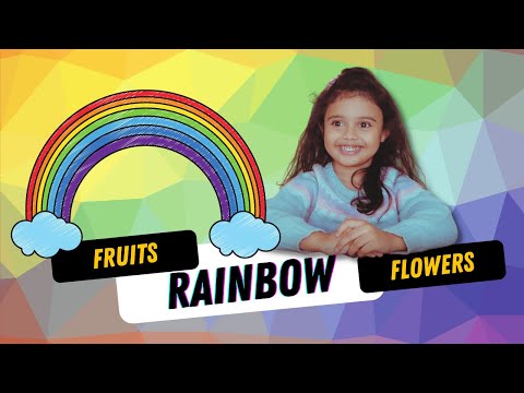 Kids Indoor Fun Learning About Rainbow Colours, Fruits, And Flowers | NonStop Azmina