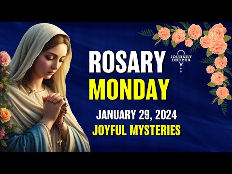 Monday Rosary ᐧ Joyful Mysteries of the Rosary 💙 January 29, 2024 VIRTUAL ROSARY