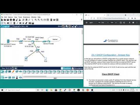 CCNA Lab: Flackbox Lab 13 – DHCP Configuration