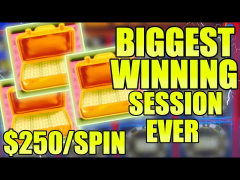$250/BET MY BIGGEST WINNING SESSION EVER ON HIGH STAKES SLOT MACHINE