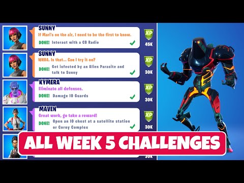 All Week 5 Quest Challenges Guide (Epic & Legendary)! - Fortnite Chapter 2 Season 7