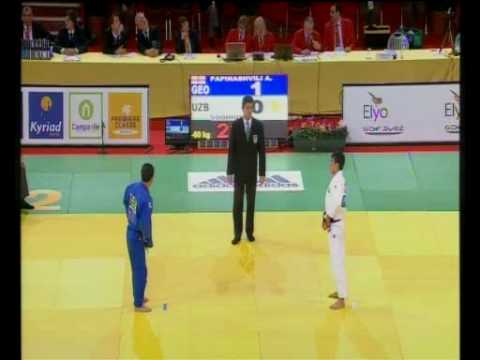 JUDO 2009 Tournois de Paris: Amiran Papinashvili (GEO) - Rishod Sobirov (UZB)