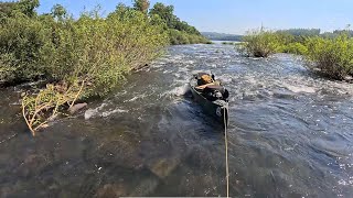 As corredeiras perigosas e lindas do Rio Uruguai. Completamos 500 quilômetros.