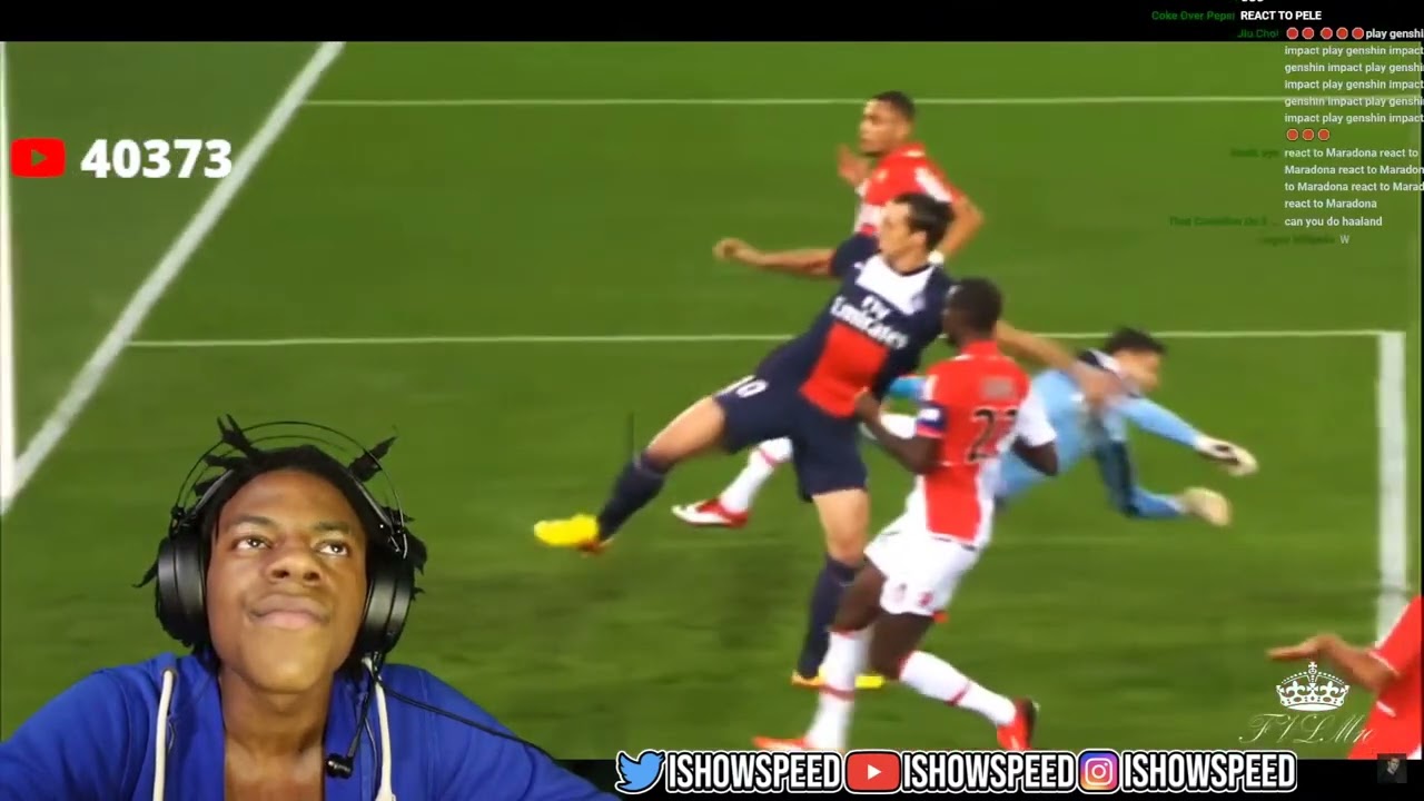 SPEED Reacts To Ibrahimovic Football Highlights #ishowspeed