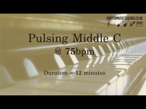 Pulsating Middle C Metronome - 75bpm