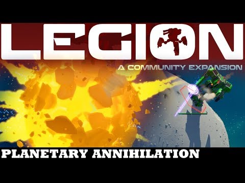 Giant Robot with a MASSIVE Laser Cannon - Planetary Annihilation: Titans LEGION