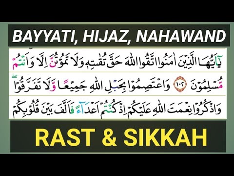 Learning the maqam sikhah starts with Bayyati