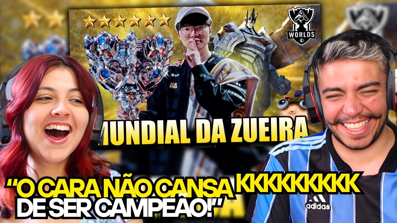 O DIA QUE O FAKER QUEBROU TODOS OS RECORDES - MUNDIAL DA ZUEIRA | FINAL Worlds 2025 | T1 x KT REACT