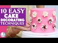 10 EASY Cake Decorating Techniques