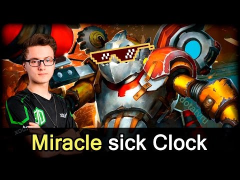 Miracle absolute world MMR record sick Clockwerk plays — Dota 2