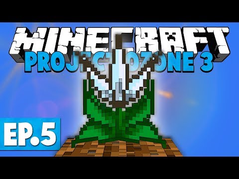 Minecraft Project Ozone 3 | QUANTUM TANK & MYSTICAL AGRICULTURE! #5 [Modded Questing Skyblock]