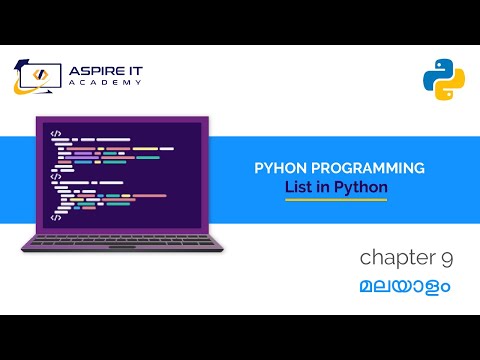 Chapter 9 List In Python Python Malayalam Tutorial For Beginners