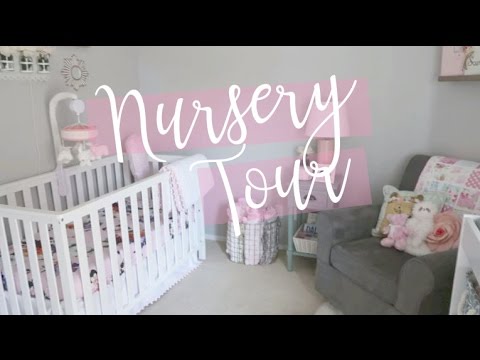 NURSERY TOUR 2017 / on a budget / DIY / inexpensive / baby girl Video