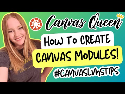 How to Create Canvas Modules