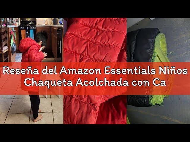 Vídeo relacionado con Amazon Essentials Chaqueta Gruesa y Acolchada con Capucha Niño, Azul Marino Rojo Bloque de Color, 6-7 años