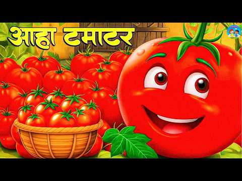 Aaha Tamatar Bade Mazedar | आहा टमाटर | More Popular Kid Rhymes | Nurseru Hindi Rhymes #aahatamatar