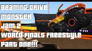 BeamNG.Drive Monster Jam 2; World Finals Freestyle Pt1!!