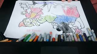 Coloring Picture Of A Little Girl Surprised To See A Wolf On Her Grandmother's Bed 11 -Beatiful Mess