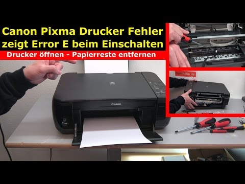 Canon Pixma Drucker Fehler / Error E | E03 wird im Display beim Einschalten angezeigt - [4K Video]