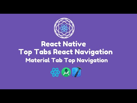React Native Top Tabs Navigation Using React Navigation Material Top Tab Navigation React Tutorial