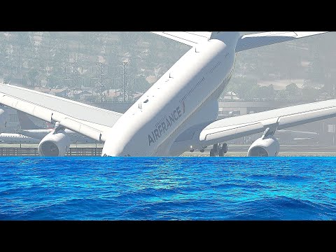 😱Air France A380 Runway Overrun Emergency Landing - [X-Plane 11]