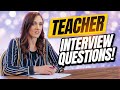 TEACHER Interview Questions And Answers