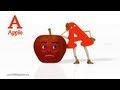 A for Apple Nursery rhymes 2 - 3D Animation Alphabet ABC Songs 