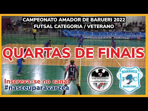 BARROCA VENCE O PRIMEIRO JOGO DAS QUARTAS DE FINAIS CAMPEONATO AMADOR DE BARUERI 2022 (VETERANO)