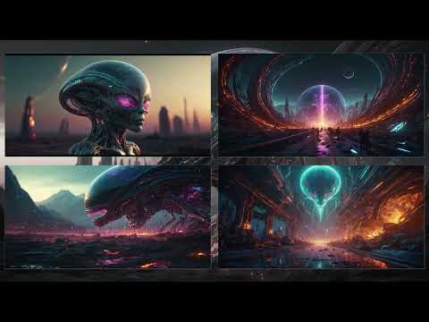 Exploring the Unknown: Alien Worlds Unveiled in AI Art! 👽🌌