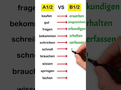 A1 vs. B2: How the words differ! | Learn German | A1-B2 | German for Beginners