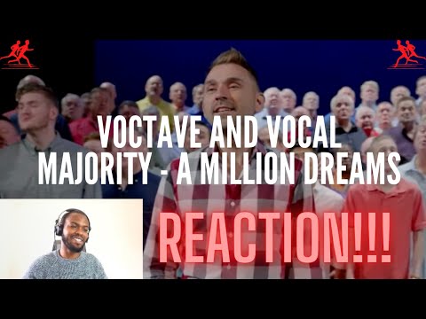 MANLEY'S REACTION | A Million Dreams - Voctave and Vocal Majority A Cappella Cover