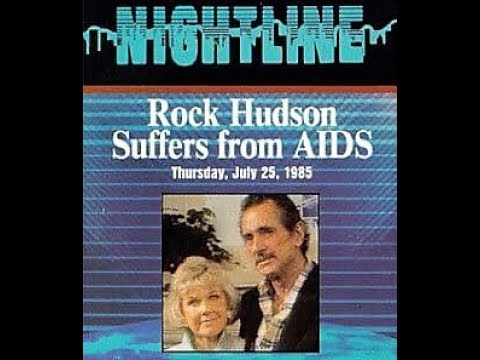 ABC NightLine - ROCK HUDSON has AIDS (7-25-1985 VHS)