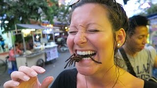 EATING BUGS in Cambodia! - YouTube