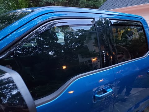How To Install Weathertech Rain Guards on a 2021 F250 Crew Cab