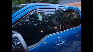 How To Install Weathertech Rain Guards on a 2021 F250 Crew Cab