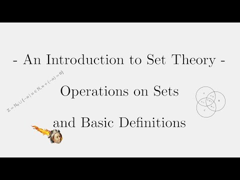 An Introduction to Sets and Operations on Sets Video